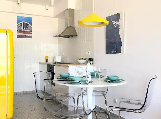 公寓 Tlusta Mewa Sea View 格丁尼亚